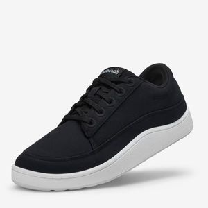 EUC like new, worn once Allbirds women's Canvas Pacers sz 8.  Black, white sole.